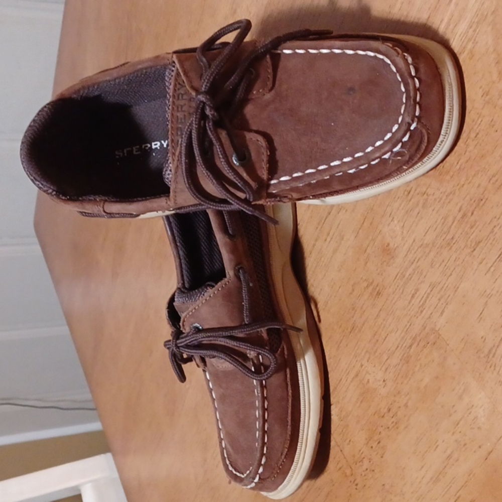 Sperry Kids Tan Moccasins